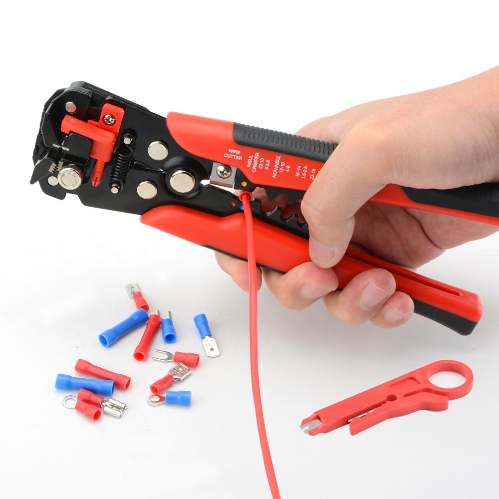 Bicycle Repair Professional Electrician Wire Tool Cable Wire Stripper Cutter Crimper Automatic Crimping Stripping Plier