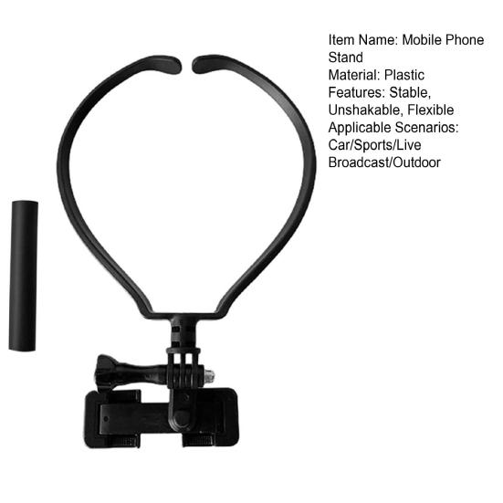 Mobile Phone Halter Neck Holder 360 Degrees Rotatable Stand Hands-Free Phone Holder Universal Portable Tripod for Phone