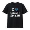 I Love Elliott Smith Album Music Retro Black T Shirt Perfect for Fans vintage Washed Versatile Stretched Comfortable