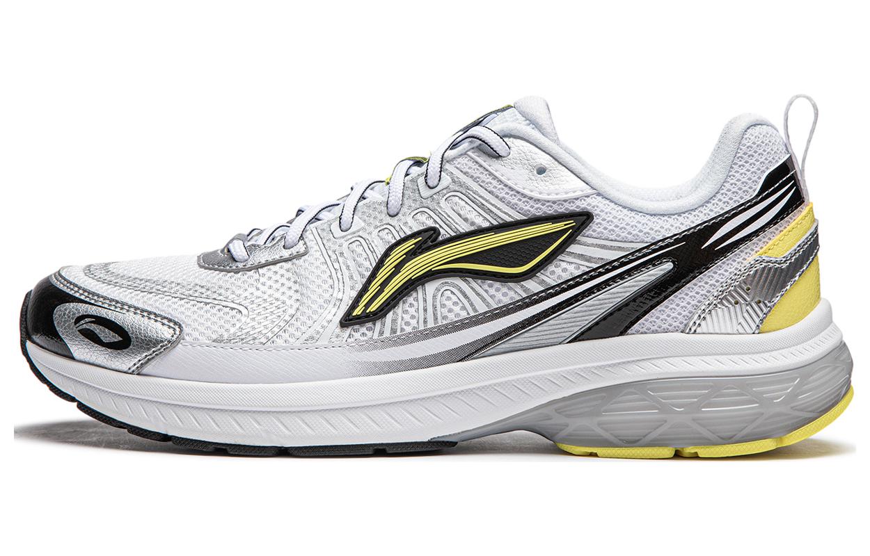 Li Ning Fuyao 1.0 V3 Тканевая амортизация, износостойкие, низкие, повседневные, для бега, мужские, белые с серебром ARXU003-4 39.5