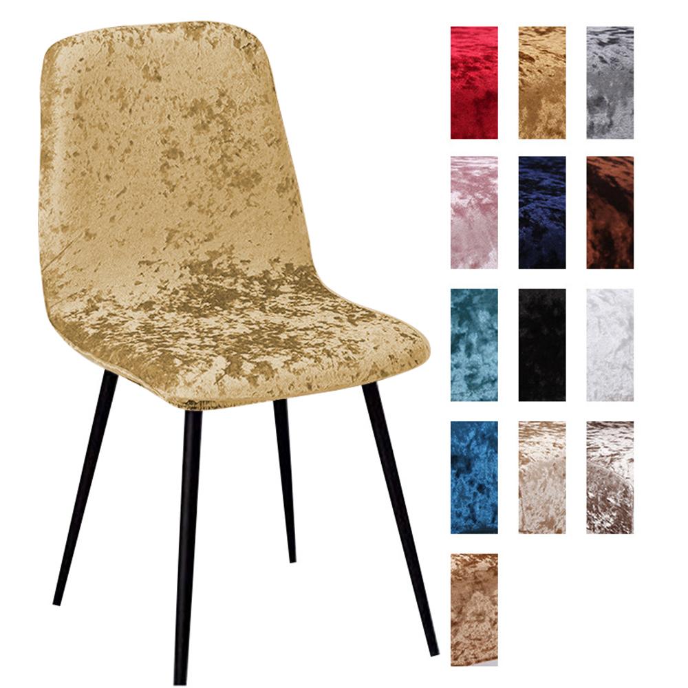 

Блестящий бархатный чехол на стул, чехол на барный стул, короткий чехол на стул, чехол на сиденье для гостиной золотистый