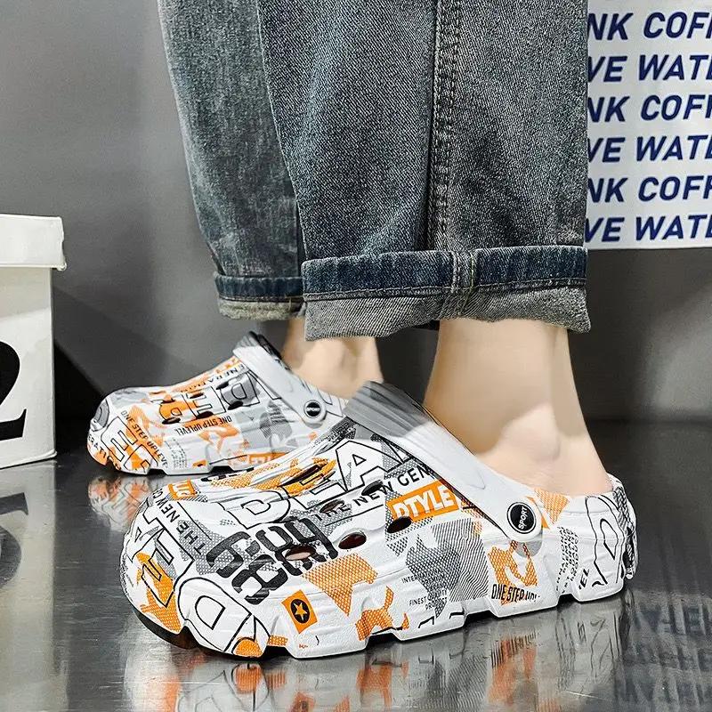 Slippers for Men Casual Soft Outdoor Sabot Sandals Man Summer Sale Designer Luxury High Quality Shoes Fashion Fun Y2k 2024 Style