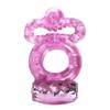 BASICS Vibrating Twin Cock Ring Lasting Ejaculation Ball Holder Lock Fine Clitris Sex Toys Product for Men Penis Extender
