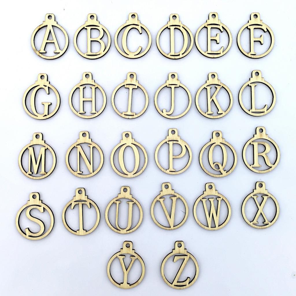 Wooden Advent Calendar Number Tags: 1-25 Countdown Markers for Christmas Gifts, Set of 25 Pieces