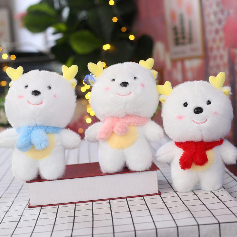 New Year Mascot Doll Cartoon Twelve Zodiac Signs Dragon Rabbit Ox Doll Activity Gift Plush Toy