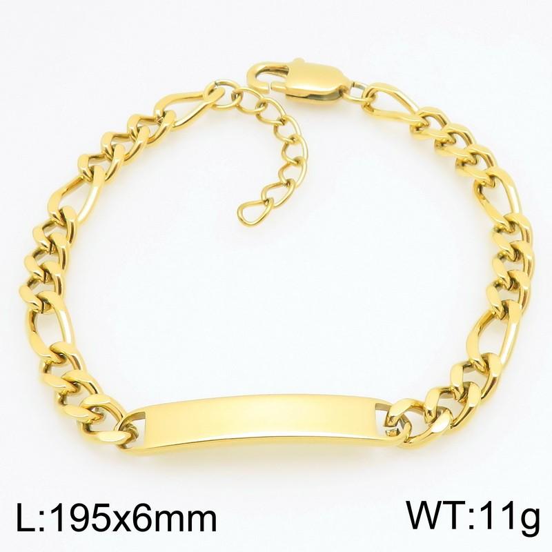 Trendy Engravable ID Curb Chain Bracelet for Men Women Stainless Steel Adjustable Wristband Jewelry Ideal for Personalized Gifts