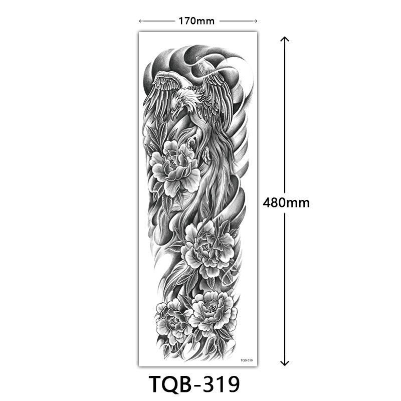 Full Arm Tattoo Sticker, Full Arm Big Picture Tattoo Sticker, Flower Arm Tattoo Sticker Tattoo