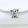 925 Silver Little Tiger Animal Guardian Pendants Bracelet Charms Fit Jewelry Party Beads DIY Fine Gifts