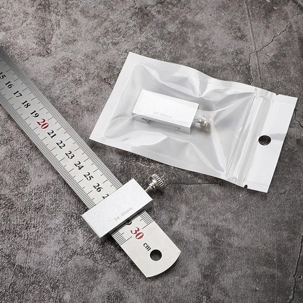 Accurate Positioning Marking Gauge Metal Straight Ruler Steel Ruler Slide Stop Carpentry Work
