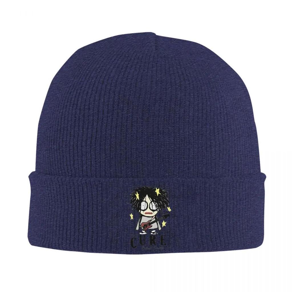 New Robert Smith Bonnet Hats Music Beanie Hats Graphic Knitted Hat Autumn Casual Unisex Women Outdoor Sport Warm Soft Cap