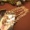 French Retro Style Rose Quartz Stone Pearl Necklace, High-end Design Jewelry, Multi-strand Sweater Chain, Elegant and Refined