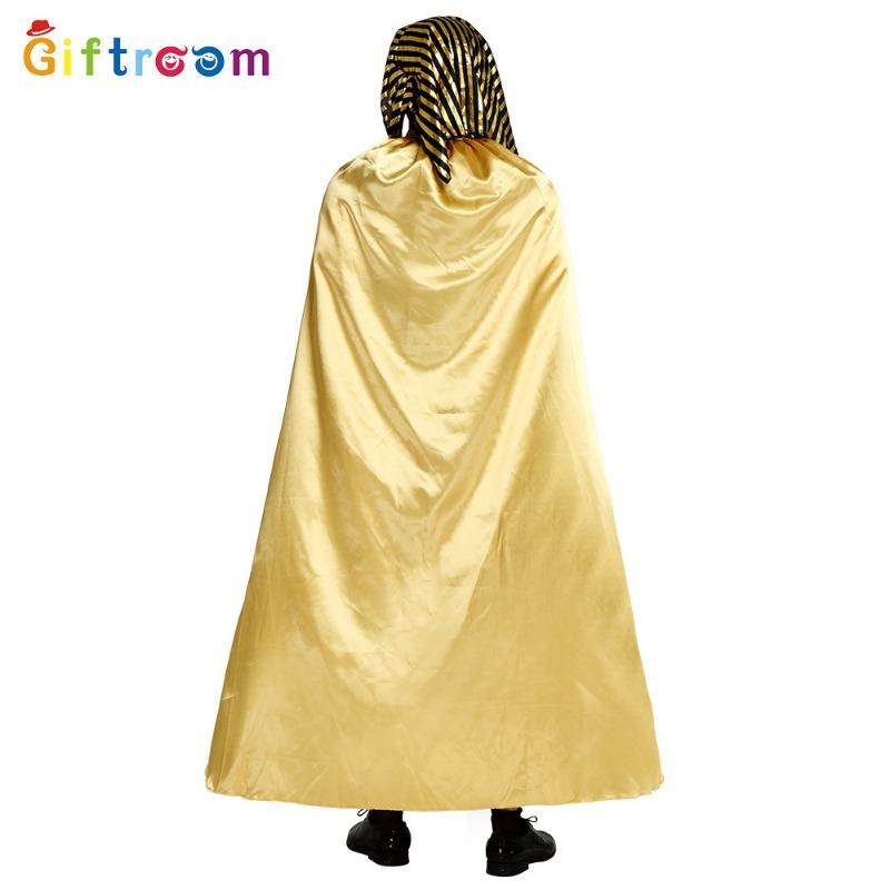 Halloween Holiday Party Cleopatra Cosplay Costume Golden Cloak Stage Performance Props Costume