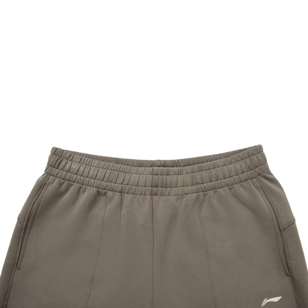 Li Ning Fitness Series Logo Stitching Straight Leg Sports Pants Women bottoms AKLW214-2