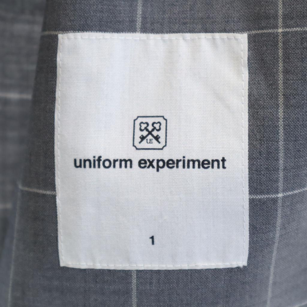 Ungetragener uniform experiment 20SS Windowpane-Check 3B taillierter Blazer Herren Gebraucht