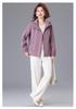 Stylish Hooded Windbreaker: Elegant Plus-Size Coat for Middle-Aged & Elderly Women, Perfect for Mother’s Day