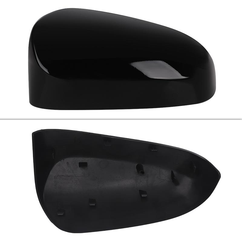 Car Side Wing Rearview Mirror Cover Cap Glossy Black White for Toyota Camry W/O Signal Light 2012 2013 2014 2015 2016 2017 US