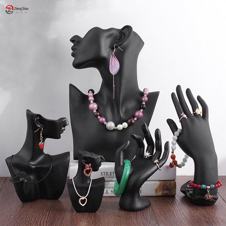 Stojak ekspozycyjny na biżuterię z żywicy na kolczyki, naszyjniki, pierścionki i bransoletki