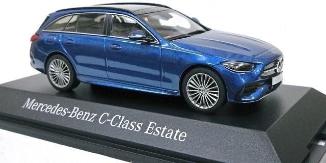 HERPA 1/43 Scale Mercedes-Benz C-Class (S206) KOMBI Station Wagon 2021 (Blue) Diecast Model Car [Parallel Import]