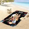 RBD Band Print Beach Towel, Large Soft Quick Dry Towel for Beach Camping Swimming