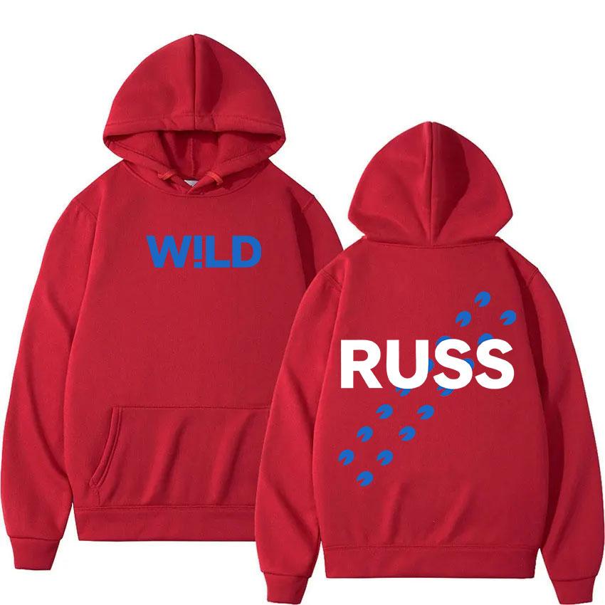 Rapper Russ Into The Wild Tour 2025 Album Cover Hoody Mens Women Clothing Hip Hop Oversized Sweatshirt Vintage Pop Music Hoodies S