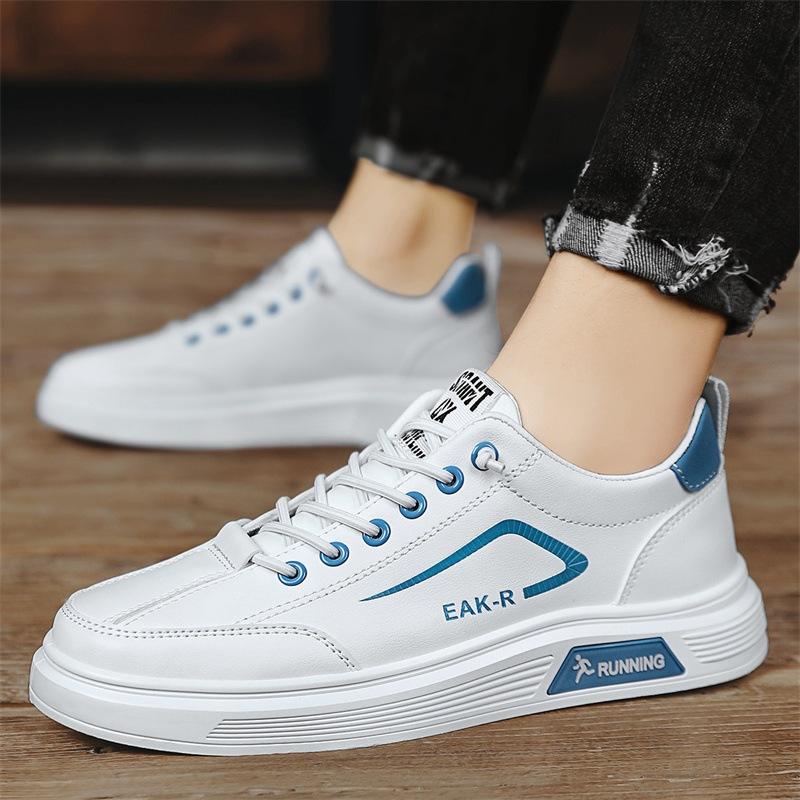

Men s shoes spring 2025 new little white shoes men s casual sports board shoes student youth leather trendy shoes 39