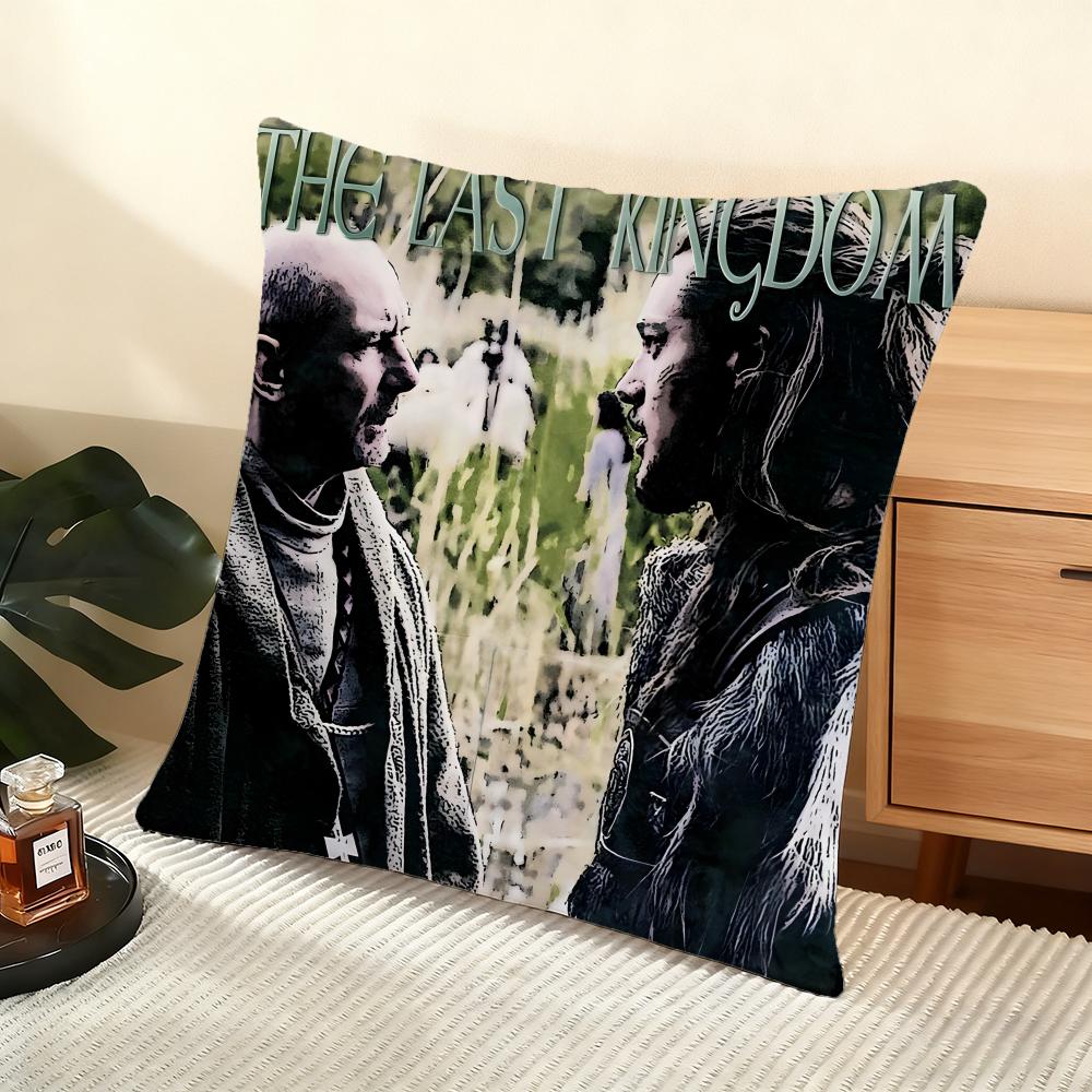 Cushion Cover Silky Short Plush Home Sofa Cushion Cover - Invisible Zipper Home Decoration The Last Kingdom TV Series