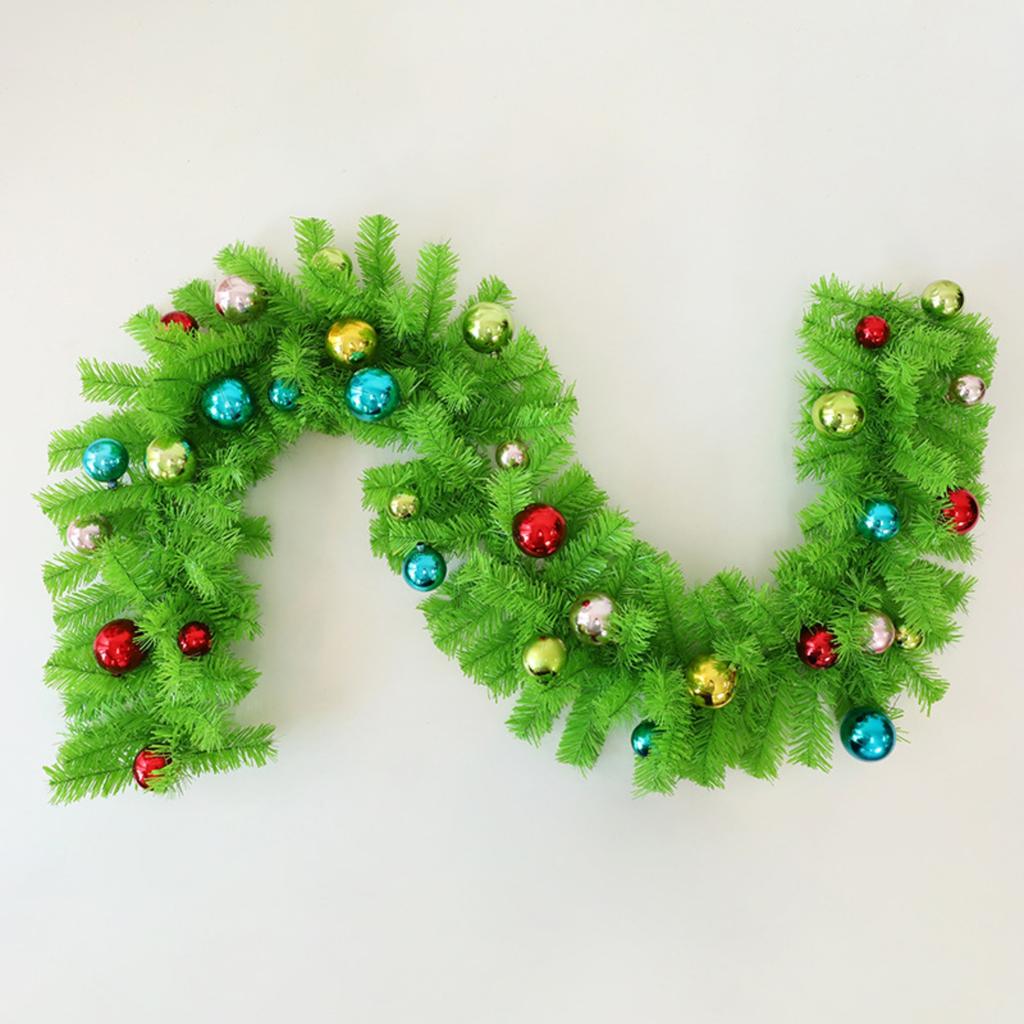 Christmas Rattan, Encrypted Christmas Decoration Rattan, Door Rattan Door Decoration, 9 Feet 50 Lights