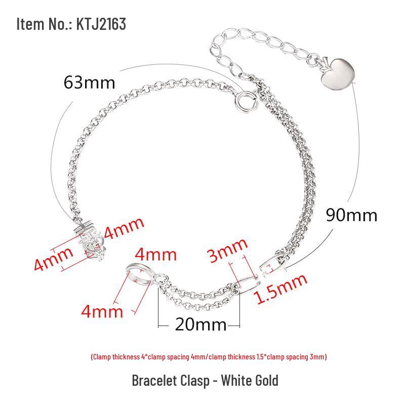 

Браслет из стерлингового серебра 925 пробы, древнее золото, нефритовая пряжка безопасности для женщин 925 Silver