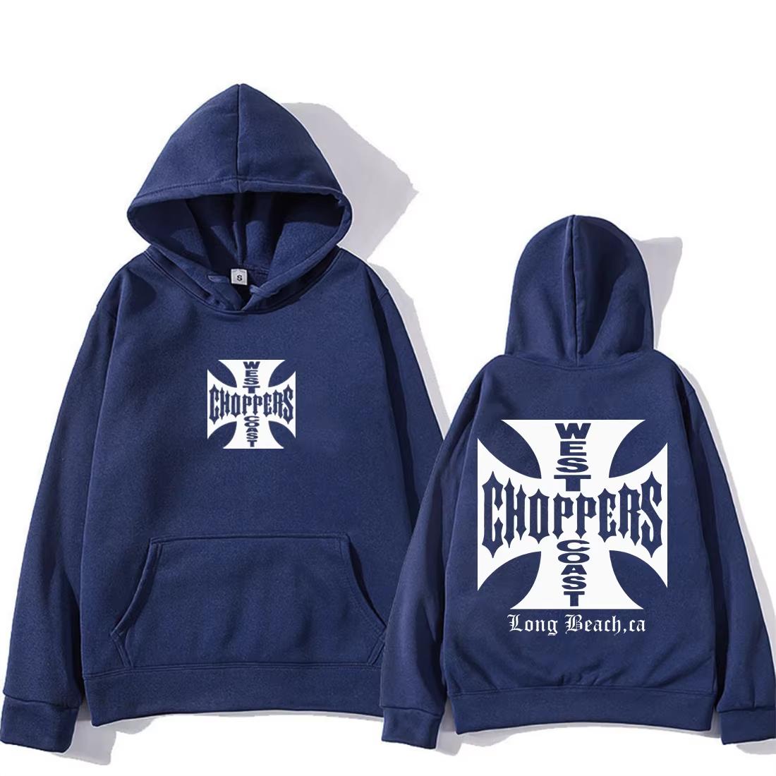 

Нова весняно-осіння повсякденна чоловіча толстовка з принтом West Coast Choppers для вулиці, для бігу, для фітнесу, чоловіча, жіноча, з довгим рукавом 3XL
