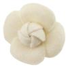 Corsage Brooch Camelia White Cotton 6g Women Used