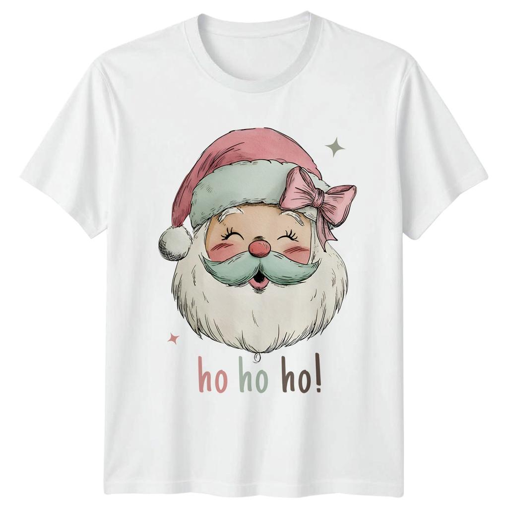 Ho Ho Ho Santa Christmas Holiday Unisexs TShirt Unisexs Tee Graphic Top