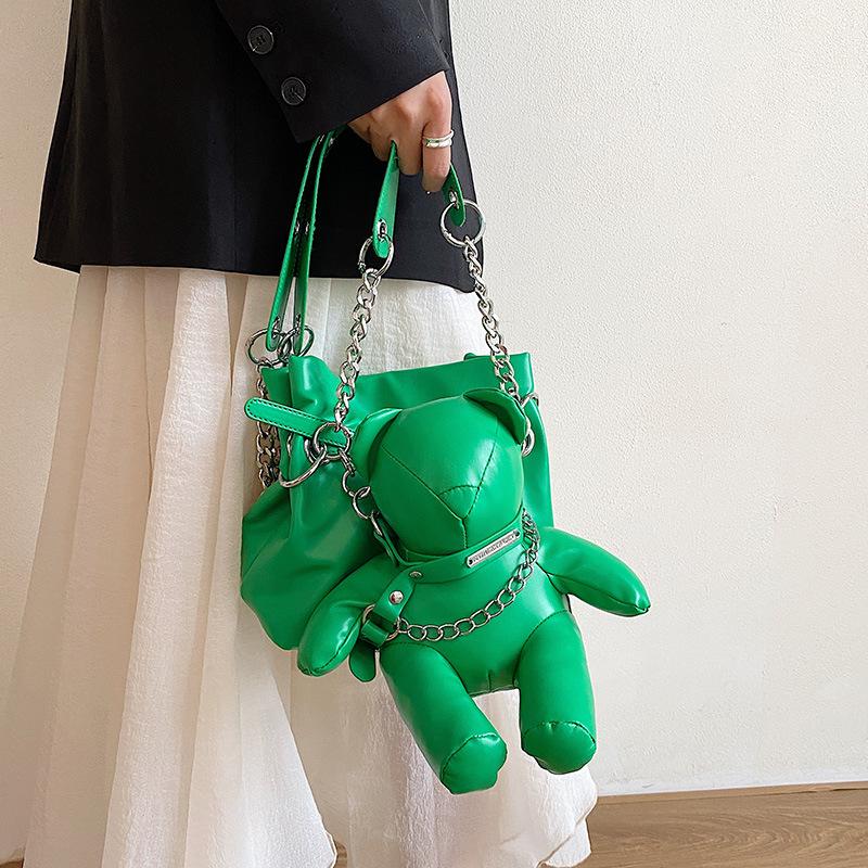 Cartoon Small Bag 2025 Mori Girl Personality Cute Doll Doll Funny Shoulder Crossbody Bucket Bag