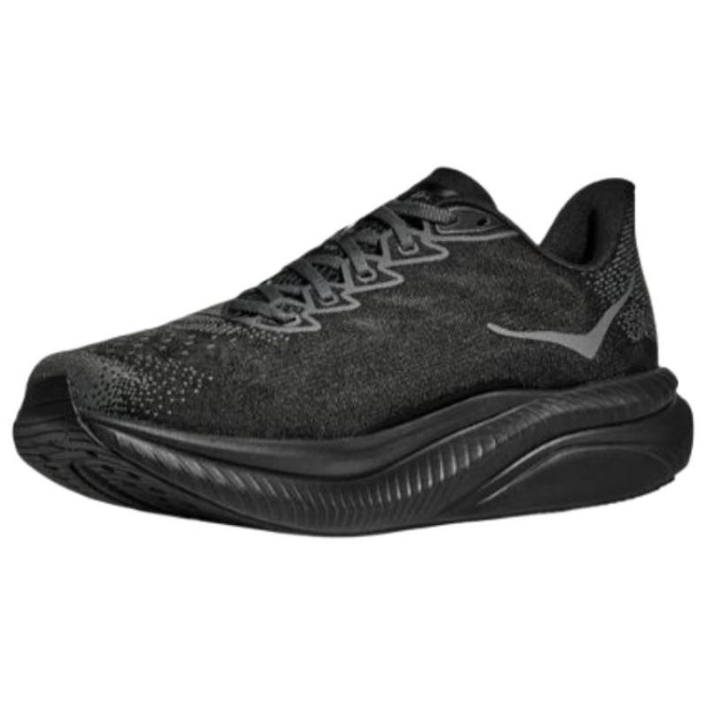 HOKA ONE ONE MACH 6 Abrasion Resistant, Breathable, Lightweight Running Shoes Men's Black Sneakers 1147790-BCKT