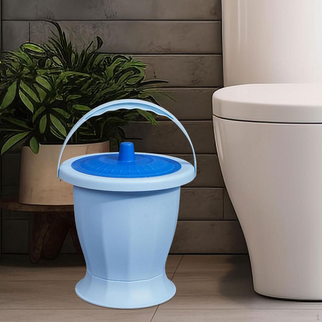 Chamber Pot Spittoon Bucket with Lid Bedpan Potty Urinal Bottle Night Jug for Bedroom