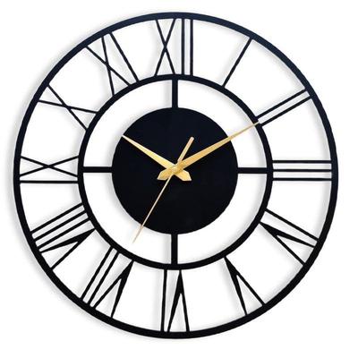 Stylish Metal Analog Wall Clock for Living Room, Bedroom,Kitchen, Home and Hall | Antique Fancy Big Size Modern Wall Watch for Home Decor (60CM)