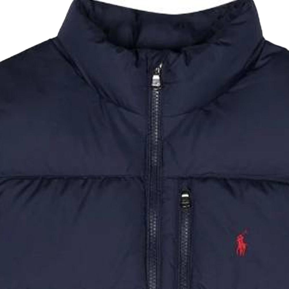 Polo Ralph Lauren Vest Logo Embroidery Zipper Down Kids vest Navy-Blue 323880420-002