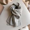 Twists Long Thickened Neckscarf Acrylic Fibers Winter Warmer Scarf Knitting Wool Scarf  Autumn
