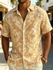 Summer Essential! Paisley Print Short Sleeve Shirt, Stylish Casual Wear
