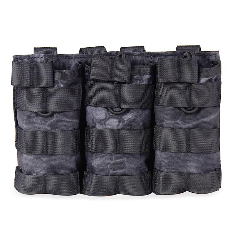 Military Fan Tactical Vest Molle Triple Pouch - Multifunctional Accessory & M4 Magazine Pouch
