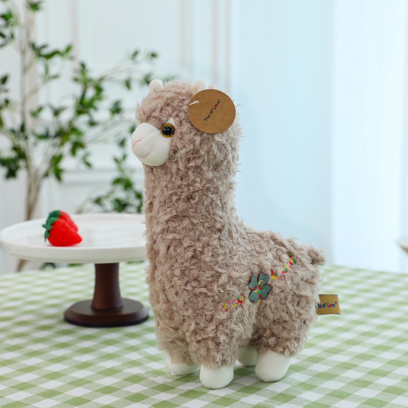 Cute alpaca doll lamb pendant plush toy grab machine doll zoo event gift