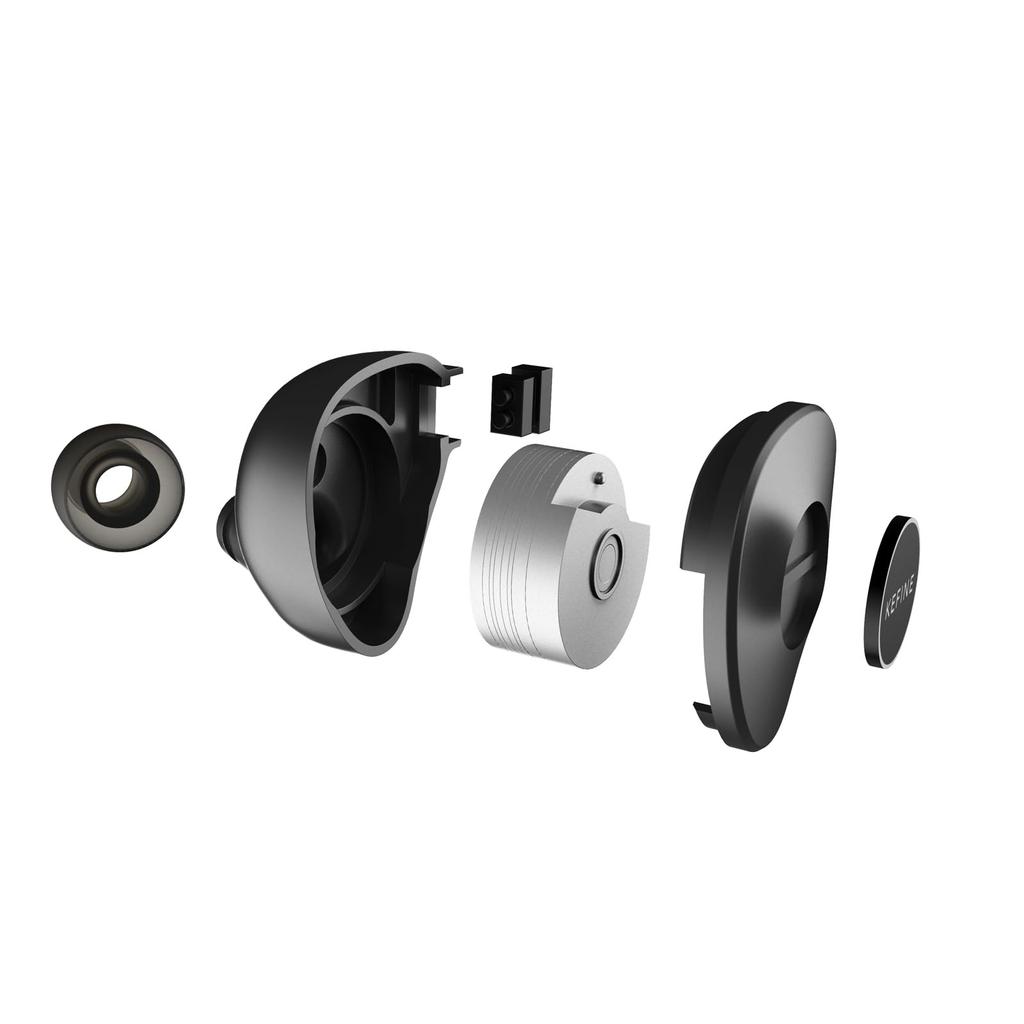 LINSOUL KEFINE Klanar In-Ear Earphones with 14.5mm Planar Drivers, 3.5mm4.4mm Plug & 0.78mm 2-Pin Connector, Re-cableable Design, Ergonomic Design,