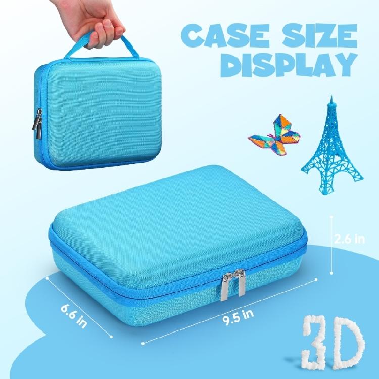 Multifunctional 3D Pen Accessories Case With Impact Resistant Shell And Quick Clean Surfaces For Home Classroom Use