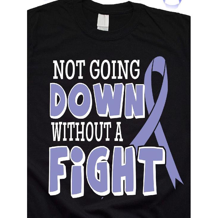 Not Going Esophageal Cancer Awareness Shirt for Women Men Teen | Throat Cancer Survivor Ribbon, Casual Crew Neck, Non-Stretch Fabric, Short Sleeve, S чёрный