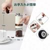 VKCHEF Coffee Mill, Hand Coffee Grinder with Ceramic Mortar, Coffee Bean Grinder, 6-Degree External Adjustment, Easy Cleaning, Washable, Compact,