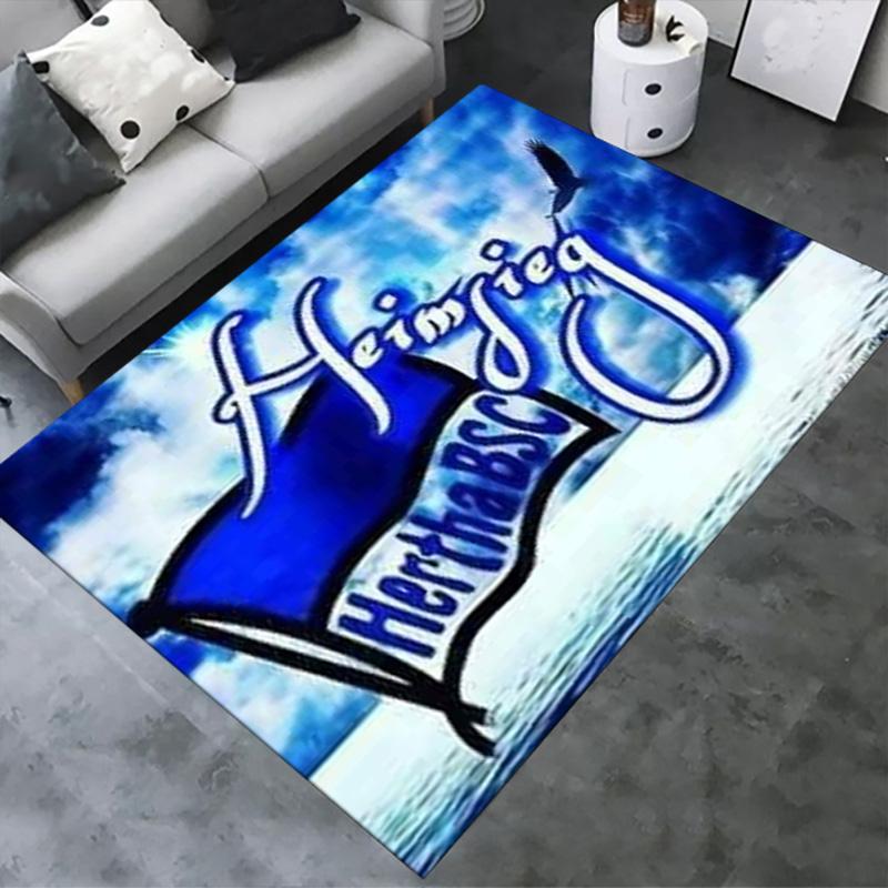 Hertha BSC Carpet Rug for Living Room Bedroom Home Sofa Decoration,Kids play Non-slip Floor Mat