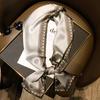 Natural Real Silk Scarf Women  Bandana Scarves Wrap Kerchief Mulberry Spring Fashion Luxury High Quality Hijab 14*145Cm