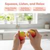 Crunchy Squeeze Peach Stress Ball - Squeeze Toy For Anxiety Relief, Fidget Sensory Toy For Adults,Soft Feel Asmr Sensory Adults