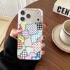 Silicone Phone Case For iPhone 17 17Air Cover iPhone 13 11 14 12 15 16 Pro Max Irregular Splicing Pattern Shockproof Soft Cover