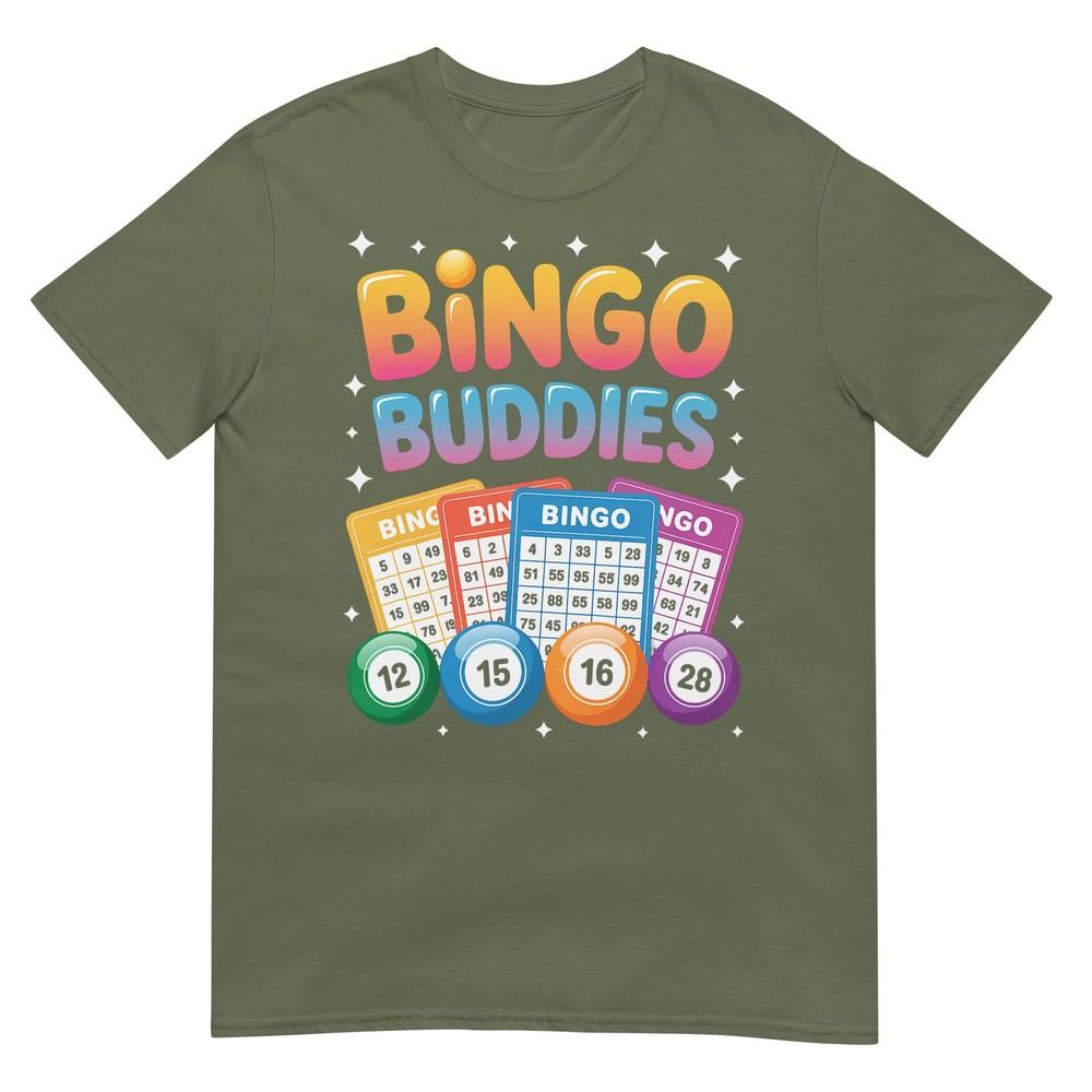 Bingo Buddies Friends Game Lucky Numbers Fun Social Winner TShirt