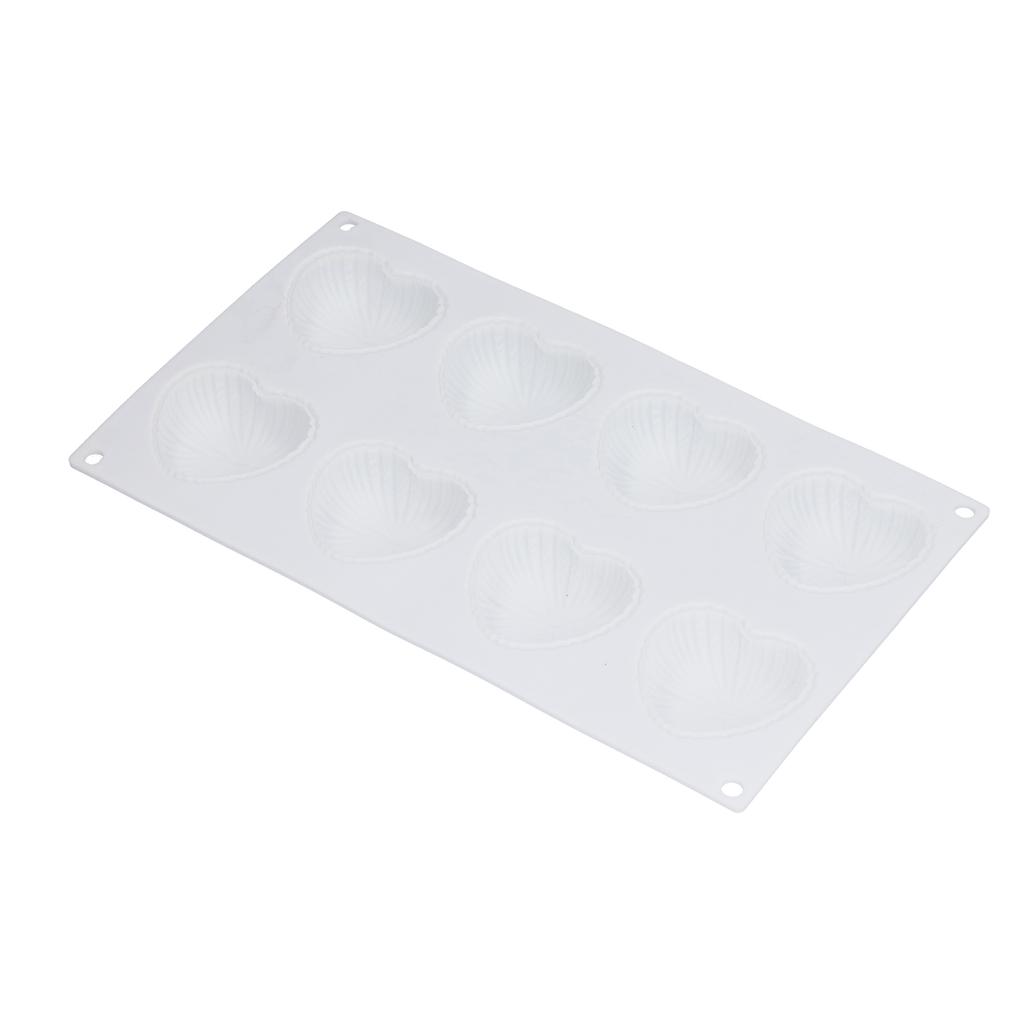 8Grid HeartShaped Mold Silicone Mousse Cake Mold Baking Tool for Bakery Kitchen